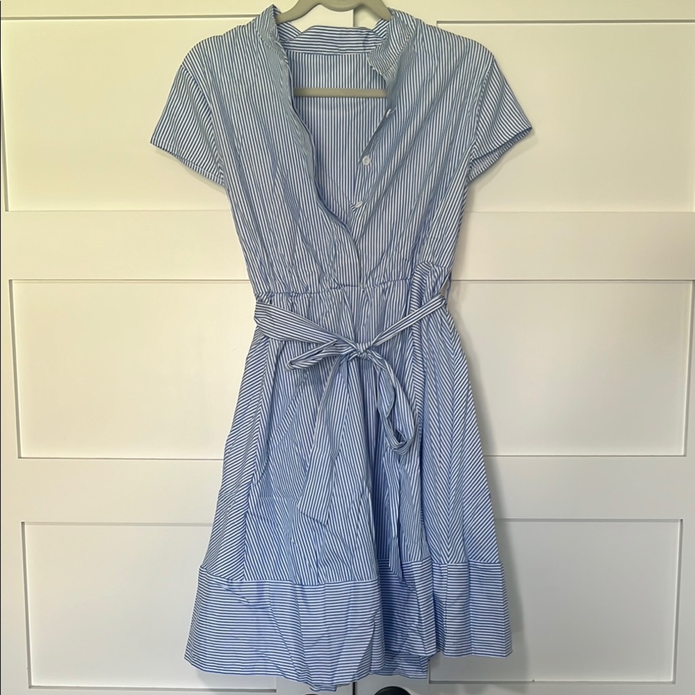 Blue Striped Dress